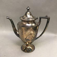Load image into Gallery viewer, Homan Silverplate Teapot w/ Forbes Cream Pitcher &amp; Sugar Basket (10&quot;)
