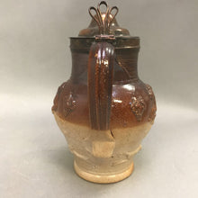 Load image into Gallery viewer, Antique Lidded Jug Salt Glazed Hunting Scene (6&quot;)
