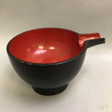 Load image into Gallery viewer, Red &amp; Black Lacquered Bowl (~5x9.5x7.5)
