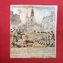 Load image into Gallery viewer, The Boston Massacre in Facsimile, Paul Revere (16x13.5)
