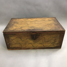 Load image into Gallery viewer, Vintage Painted Wood Chest (9x22x14)
