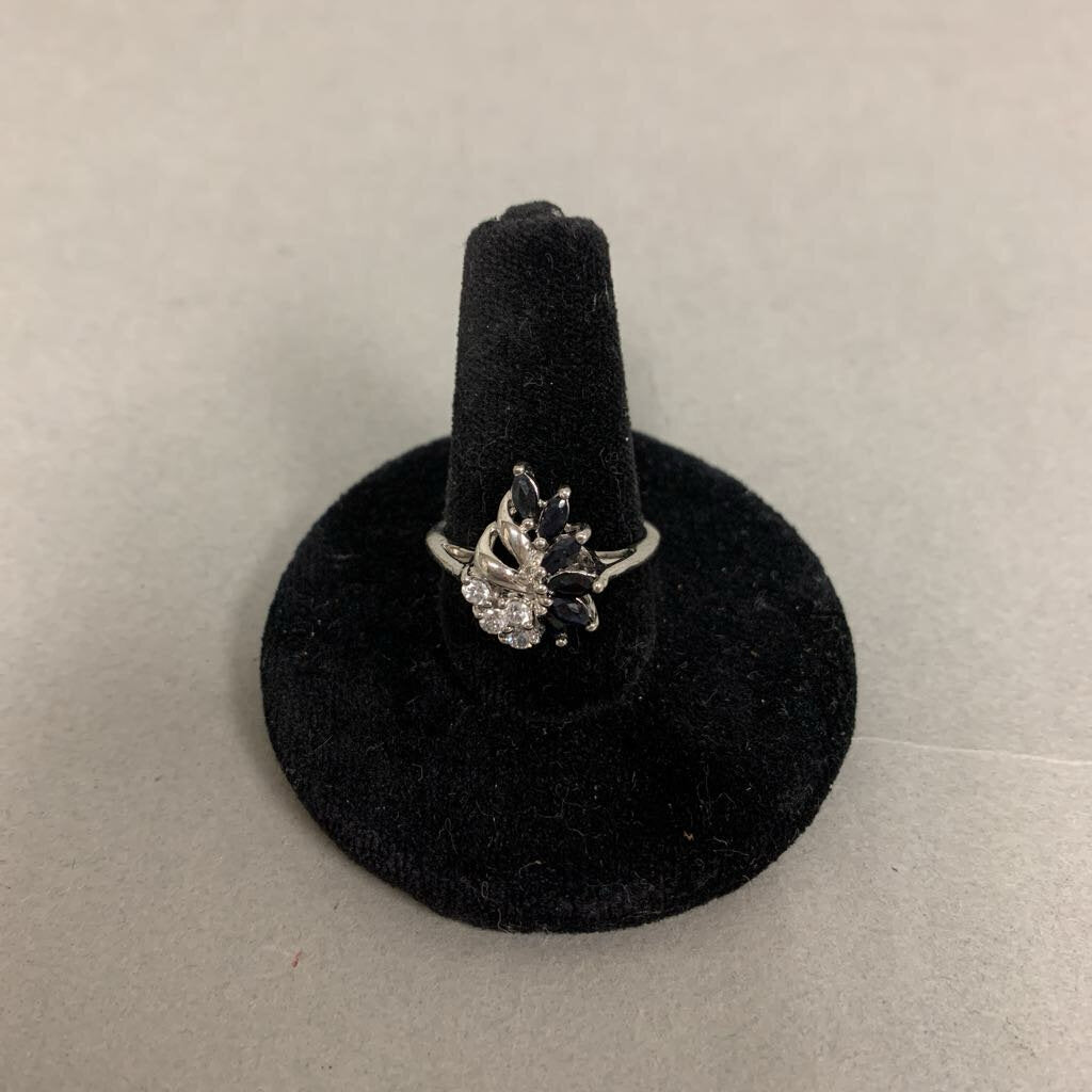 RJ Graziano Sterling Spinel CZ Ring sz 7