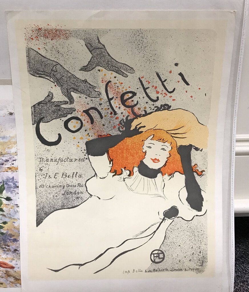 Confetti by Henri de Toulouse-Lautrec Poster (28x20)