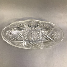 Load image into Gallery viewer, Czech Bohemian Crystal Relish Dish (2.5x13x6.5)
