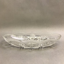 Load image into Gallery viewer, Czech Bohemian Crystal Relish Dish (2.5x13x6.5)
