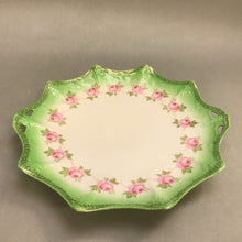 Load image into Gallery viewer, Vintage Austria Carlsbad Green with Pink Roses (10&quot;)
