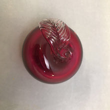 Load image into Gallery viewer, Red Glass Apple Paperweight (~2.25&quot;)
