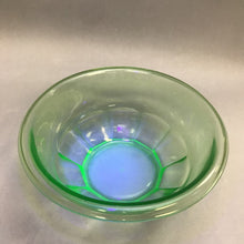 Load image into Gallery viewer, Vintage Hazel Atlas Green Uranium Glass Bowl (10&quot;)
