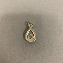 Load image into Gallery viewer, Sterling Cubic Zirconia Mother's Love Quote Pendant Charm (1")
