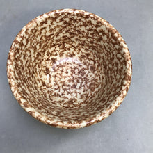 Load image into Gallery viewer, Brown/Cream Spongeware Bowl (3&quot;)
