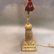 Load image into Gallery viewer, Gold/Cream Table Lamp (34&quot;)

