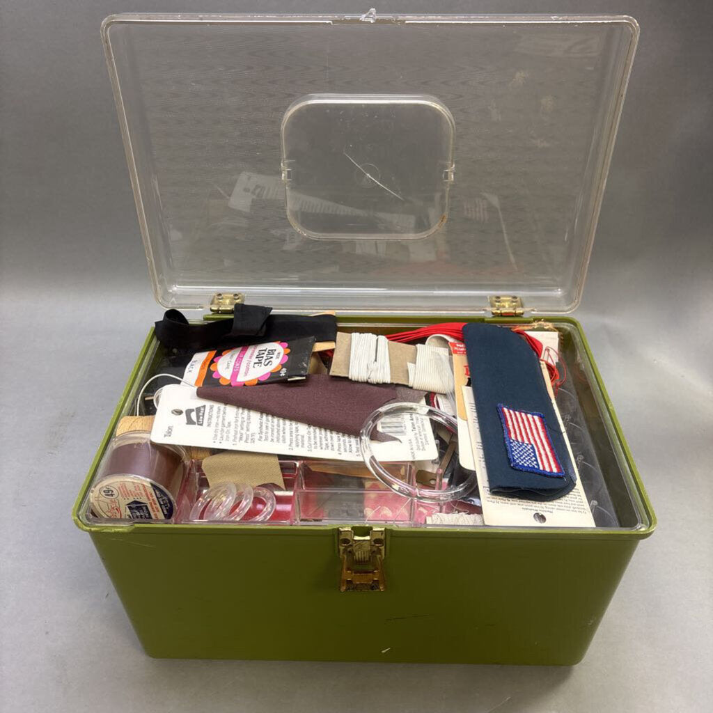 Sewing Box w/ Accessories (9x14x9)