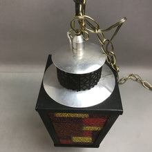 Load image into Gallery viewer, Red, Orange, Yellow 4-Panel Swag Lamp
