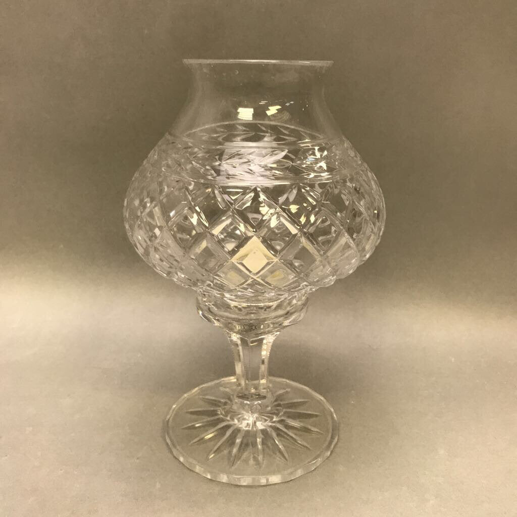 Vintage Rogaska Crystal Hurricane Candle Lamp Top Lead Crystal (9