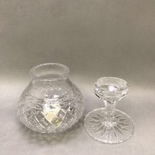 Load image into Gallery viewer, Vintage Rogaska Crystal Hurricane Candle Lamp Top Lead Crystal (9&quot;)
