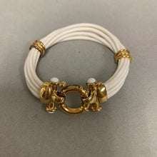 Load image into Gallery viewer, Itaor Italian Gold Plated Sterling White Cord Bracelet (6.5&quot;)
