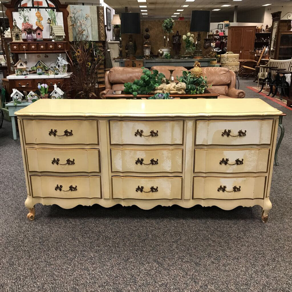 French Provisional Dresser 9 Drawer AS IS (33x73x21)