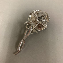 Load image into Gallery viewer, Vintage Nolan Miller Glamour Collection Rhinestone Rose Brooch Pin (3.25&quot;)

