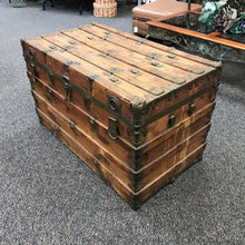 Load image into Gallery viewer, Antique Wood Trunk (24x39x22)
