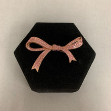 Load image into Gallery viewer, Kenneth J Lane Pink Rhinestone Bow Brooch Pin (2.5&quot;)
