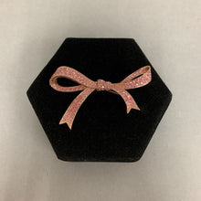 Load image into Gallery viewer, Kenneth J Lane Pink Rhinestone Bow Brooch Pin (2.5&quot;)
