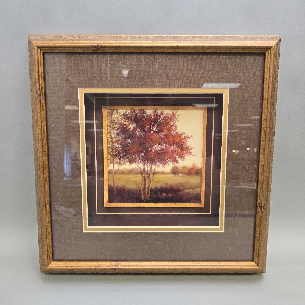 Jill Schultz McGannon Art In Motion Shadowbox Print - Landscape Shadows Detail (~15x15)