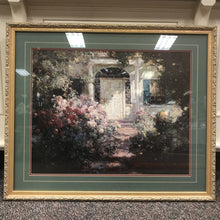 Load image into Gallery viewer, Gold Framed Doorway and Garden by Abbott Fuller Graves Print (31x37)
