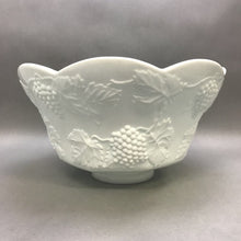 Load image into Gallery viewer, Vintage Milk Glass Harvest Grape Punch Bowl Set w/ 12 Matching Cups (7x13)
