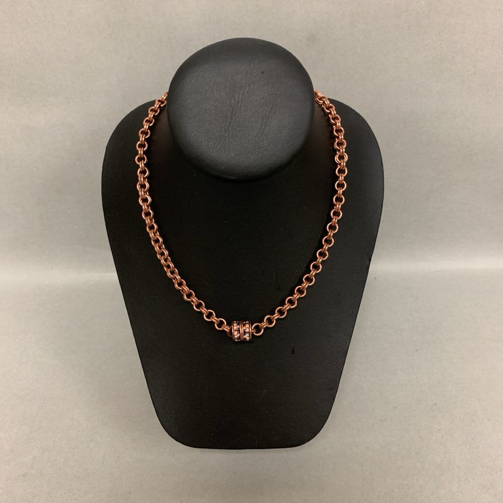 Kirk's Folly Dream Angel Copper Pink Crystal Accent Necklace (20