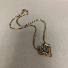 Load image into Gallery viewer, Patricia Locke Two Tone Multicolor Crystal Pendant on Snake Chain (18&quot;)
