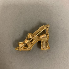 Load image into Gallery viewer, Vintage Barbara Mandrell Pave Rhinestone High Heel Shoe Brooch Pin (2&quot;)
