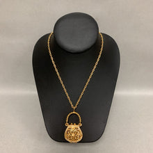 Load image into Gallery viewer, Vintage Cloud Nine Hidden Watch Handbag Pendant on 36&quot; Chain
