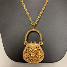 Load image into Gallery viewer, Vintage Cloud Nine Hidden Watch Handbag Pendant on 36&quot; Chain
