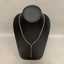 Load image into Gallery viewer, Milor Italian Sterling Gold Plated Accent Y Necklace (18&quot;)
