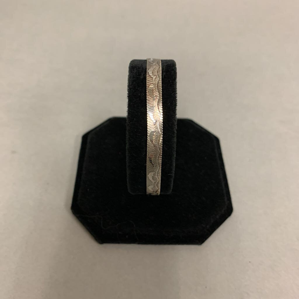 Sterling Dolphin Pattern Flat Chain Reversible Bracelet (7.5