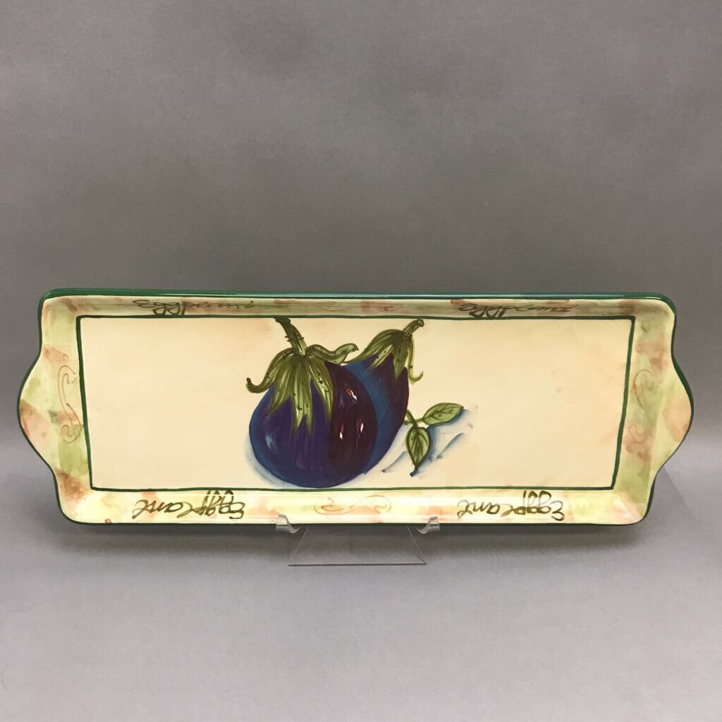 Eggplant Centerpiece Tray (18.5x7)