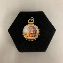 Load image into Gallery viewer, Vintage Hummel Umbrella Girl Pocket Watch Pendant (2&quot;)
