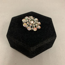 Load image into Gallery viewer, Vintage Bonnie J Iridescent Aurora Borealis Rhinestone Brooch Pin (1.5")

