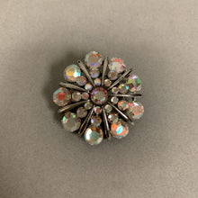 Load image into Gallery viewer, Vintage Bonnie J Iridescent Aurora Borealis Rhinestone Brooch Pin (1.5")
