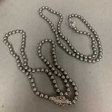 Load image into Gallery viewer, Vintage Joan Rivers Nesting Egg Clasp Gray Faux Pearl Necklace Set (28&quot; &amp; 30&quot;)
