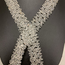 Load image into Gallery viewer, Vintage Art Deco Revival Crystal Bead Pull Through Tassel Necklace (44")
