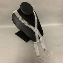 Load image into Gallery viewer, Vintage Art Deco Revival Crystal Bead Pull Through Tassel Necklace (44&quot;)
