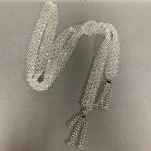Load image into Gallery viewer, Vintage Art Deco Revival Crystal Bead Pull Through Tassel Necklace (44&quot;)
