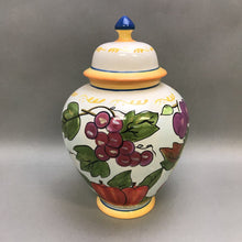 Load image into Gallery viewer, Ginger Jar, Apple &amp; Grapes Pattern (12&quot;)
