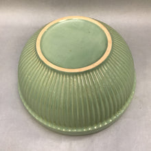 Load image into Gallery viewer, Green Ribbed Pottery Bowl (5x9)(As Is)
