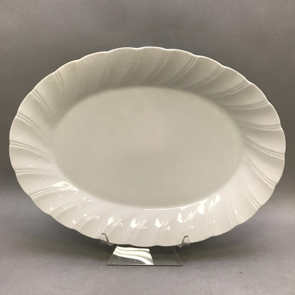 Sheffield Bone White Oval Serving Platter (14