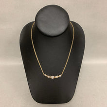Load image into Gallery viewer, 10K Gold Diamond Hearts 17" Necklace (3.6g)
