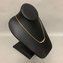 Load image into Gallery viewer, 10K Gold Diamond Hearts 17" Necklace (3.6g)
