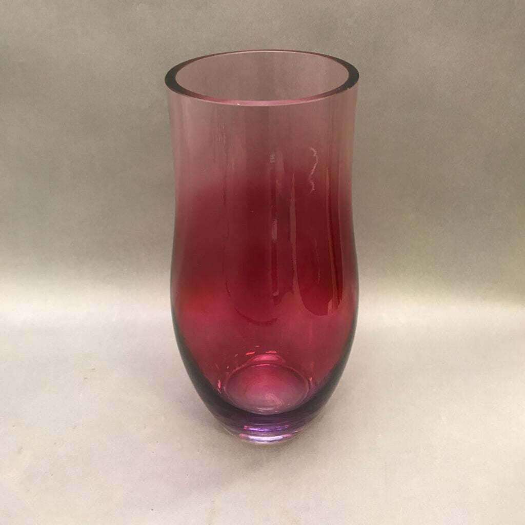 Red/Purple Glass Vase (12