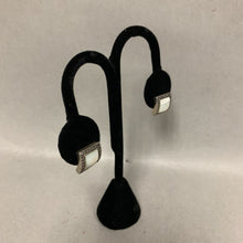 Load image into Gallery viewer, Sterling Marcasite Mother of Pearl Earrings (0.5&quot;)
